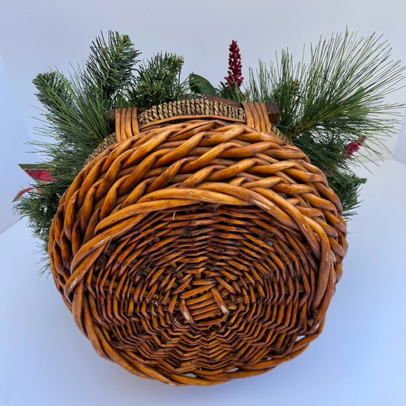 Decorative Holiday Basket Decor for Entryway or Side Table - Picture 10 of 10
